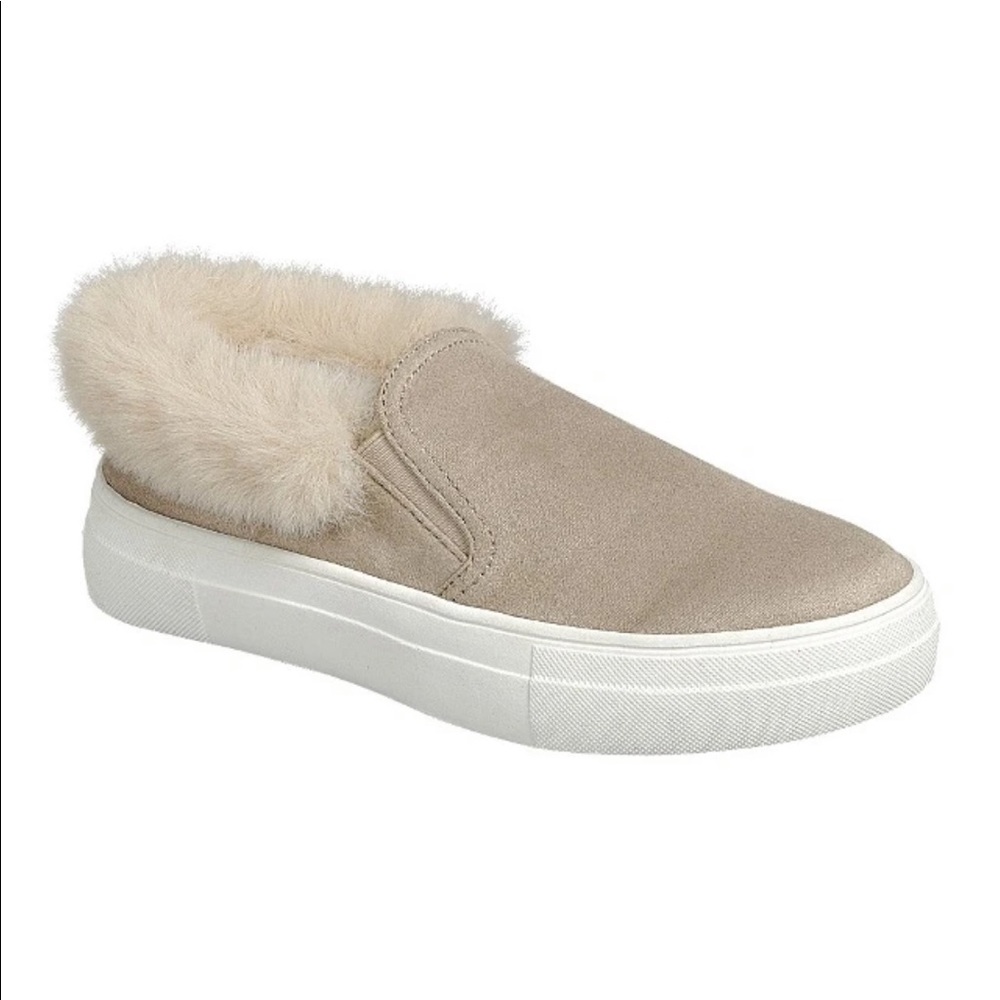 Forever fur lined slip on sneaker